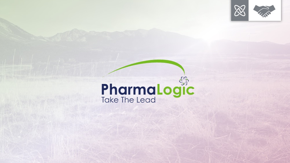 pharmalogic logo and collaboration symbol
