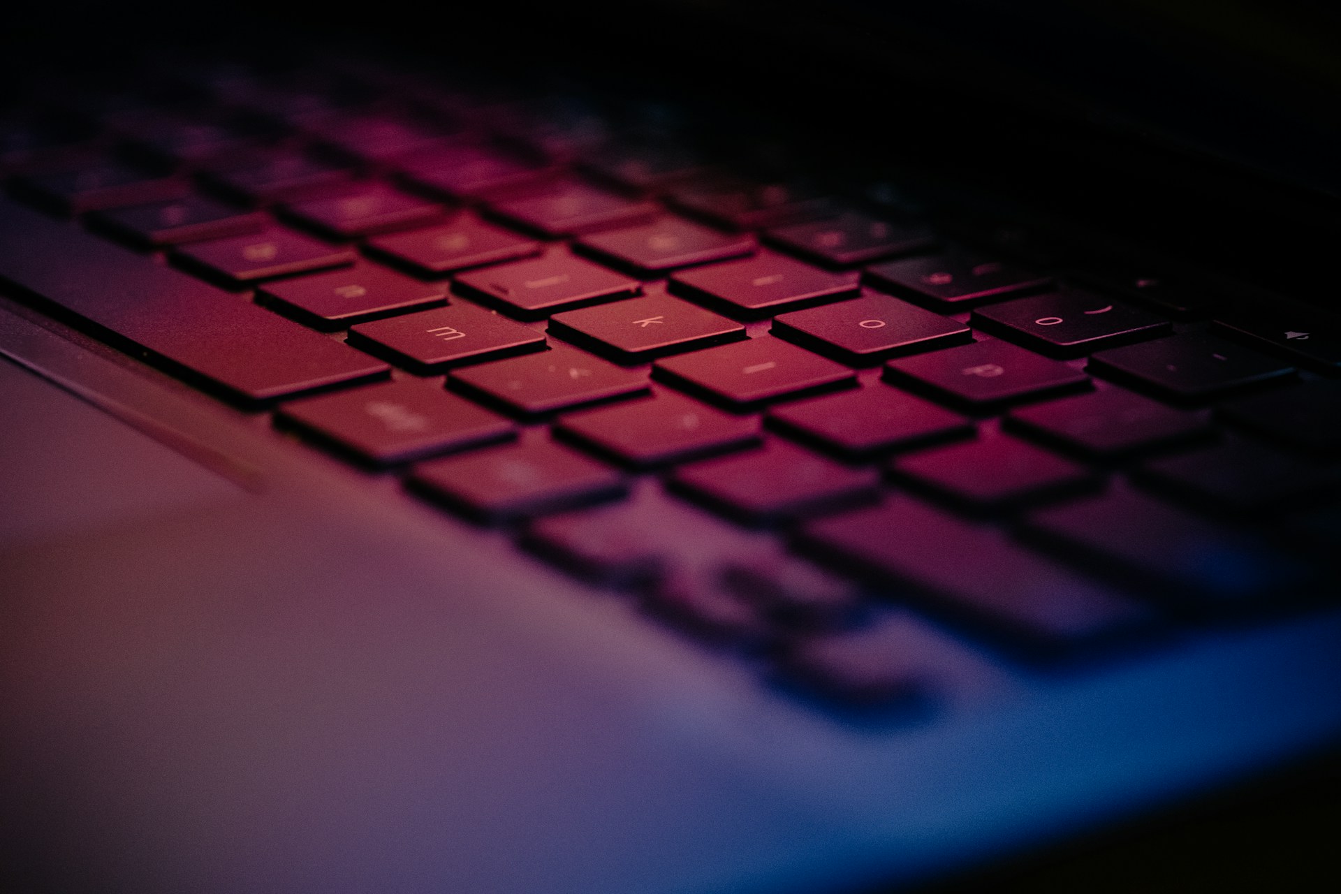 closeup of computer keyboard