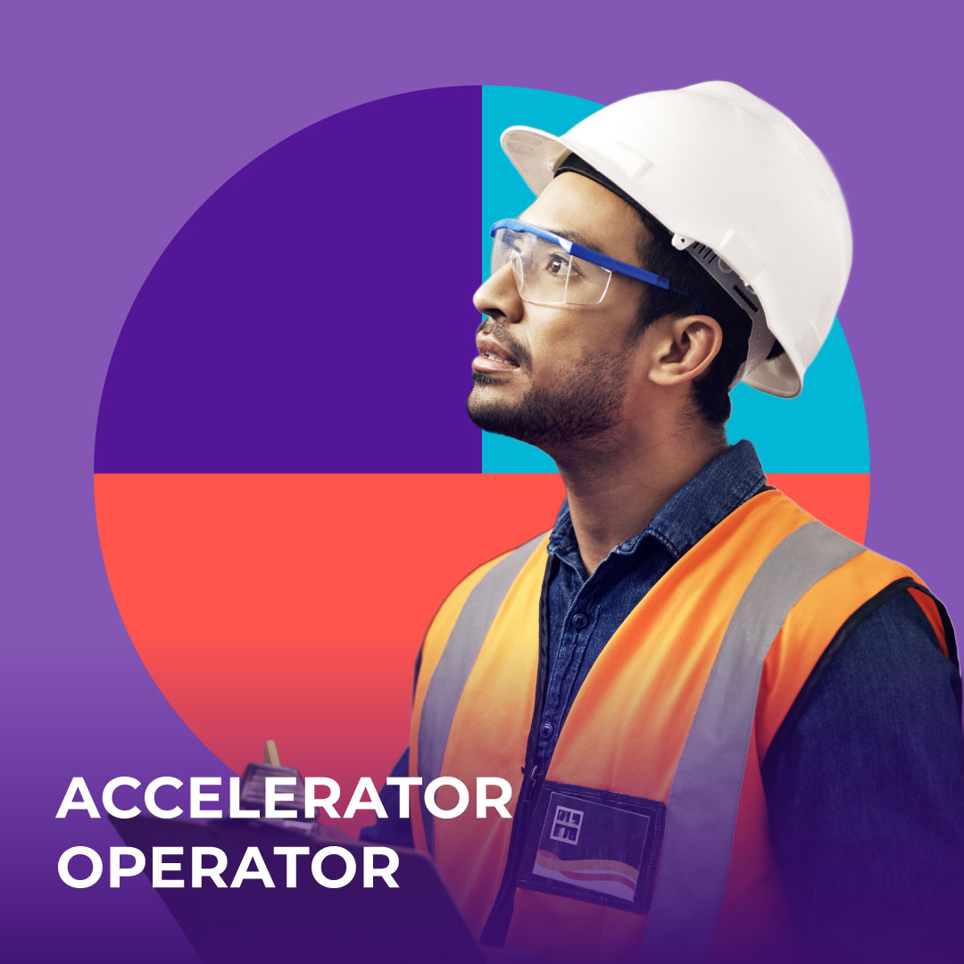 Engineer with laptop and hard hat