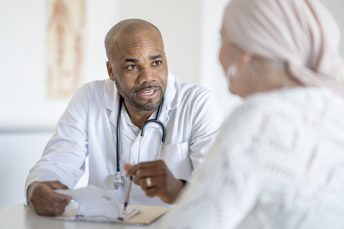 Woman with Cancer Visits the Doctor